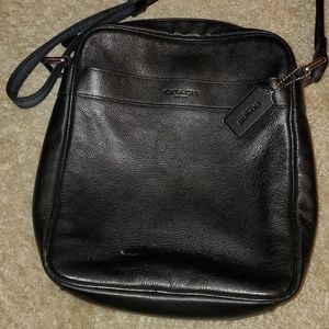 Coach Leather Crossbody-Black Men or Womens
